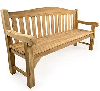 BrackenStyle Oxford 4 Seat Grade A Teak Wooden Garden Bench - 4 Seater