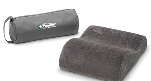 Tempur Reisekissen 25 x 31 x 10/7 cm Farbe Anthrazit inkl. Tasche