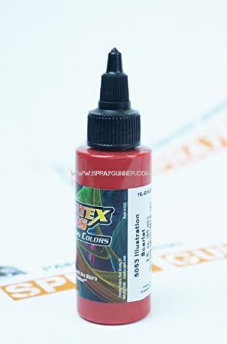Createx Illustration Colors 5053 Scarlet 2oz. airbrush paints. by SprayGunner