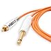Produktbild Evolution Cords 3502-LAPP.EWK.Silicone.OG.-NP2XB.WT_EVO RCA-Tattoo Kabel, gerade, Orange