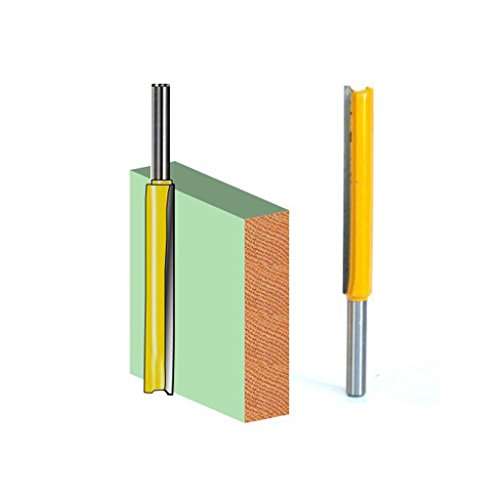 Gazechimp Set of 2tlg. Trim Router Bit Holzschneider Fräser 1/4 „Schaft Extra Lange - 3