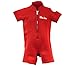 Two Bare Feet Classic Baby Wetsuit - Neoprene Swimsuit Ages 0 - 48 months (S (12-18 months), Red)