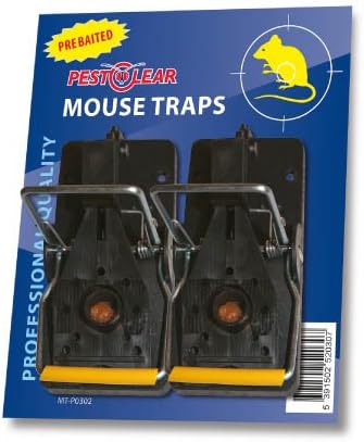 PestClear Pre-Baited Mouse Traps 2 Pack