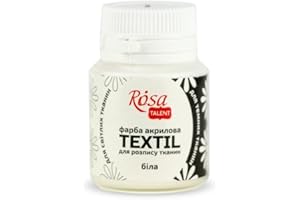 Krevo Art Colori per tessuti resistenti al lavaggio - Colore bianco tessile per lavatrice 20 ml - Colore per tessuti su vestiti, scarpe, jeans, borse e magliette
