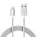 Produktbild Anker 1.8m Nylon umflochtenes verwicklungssicheres USB Lightning Kabel [Apple MFi Zertifiziert] für iPhone SE/6s/6/6 Plus/6s Plus, iPad Pro/Air 2 und Weitere (Silber)