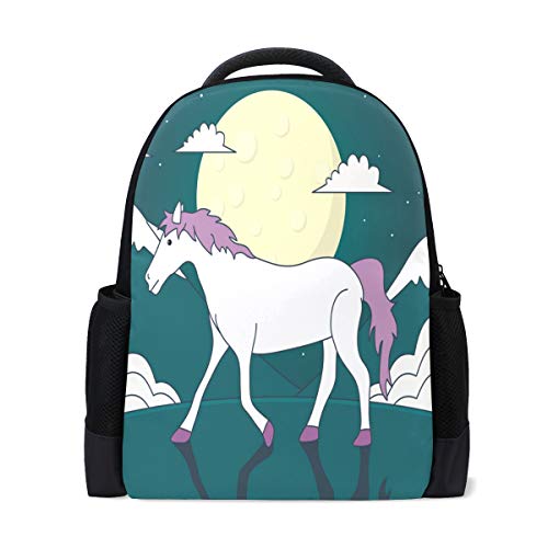 Unicorns Laptop Backpack School Backpack Casual Daypack Travel
