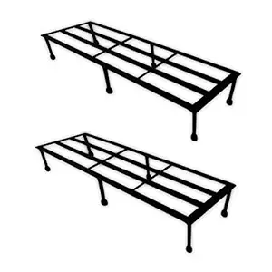 WINTECH Metal Plant Stand, Black, 27 in, 2 Pieces