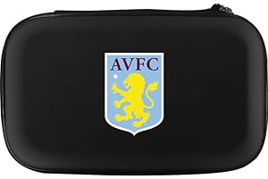 FOCO Officially Licensed Aston Villa Football Club Villans FC Dart Case Storage Wallet, Crest, Black (W481)