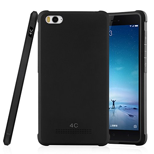 MOONCASE Xiaomi 4i   4C Funda  Choque Absorci  n Protecci  n TPU Case Carcasa para Xiaomi Mi 4C 4i Negro