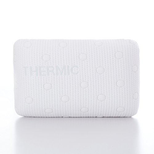 Reisekissen VOLAR | Orthopädisches & ergonomisches Nackenstützkissen | Viscoelastischer Schaum | Thermoregulierender Bezug | Kopfkissen / Nackenkissen für Reisen im Auto, Flugzeug, Zug | 40x25x10 cm - 7