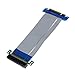Produktbild F-blue Flexible PCI-E 8X Verlängerungskabel Grafikkarte Band Extender PCI Express Adapter PC-Zubehör
