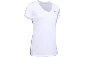 Under Armour Tech Short Sleeve V - Twist, Ladies T Shirt Made of 4-Way Stretch Fabric, Ultra-light & Breathable Running Appar