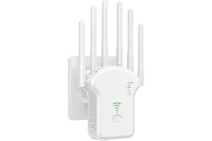 CRST WLAN Verstärker WLAN Repeater AC1200 (867Mbit/s 5GHz + 300Mbit/s 2,4GHz), WiFi Verstärker mit WPS & Repeater/AP/Router Modus, WiFi Repeater mit Ethernet Port, U13