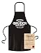 Produktbild Motiv-Koch-Küchen-Grill-Schürze Bester großer Bruder der Welt mit gratis Urkunde lustiges Weihnachtsgeschenk Geburtstagsgeschenk Geschenke Bruder Farbe: schwarz