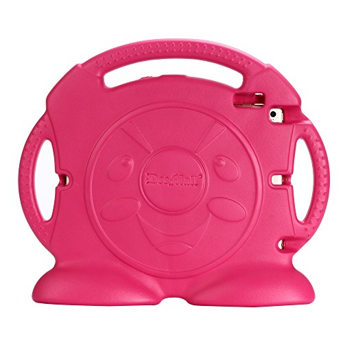 iPad Air 2 Schale, iPad Air 2 Cover, DeeMall Shock Proof Convertible Handle mit Kickstand Kinder freundliches Schutz Fall for Apple iPad Air 2 /iPad 6 Tablet – Thomas Rose Pink - 3