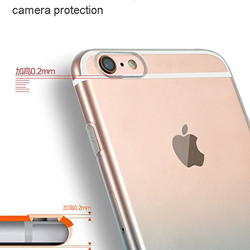 iPhone 6S caso  dfifan  resistente al polvo  Apple iPhone 6  suave TPU carcasa protectora transparente gradiente caso