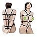 Produktbild Mondeer Adult liefert Siamesische Riemen Erotic liefert schwarzes Leder gebündeltes alternatives Spielzeug