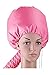 Portable Soft Hairdressing Bonnet Hood Hat Hair Drying Cap Blow Dryer Attachment for Salon Barber Home Travel Pink