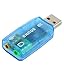 Edios USB 2.0 to 3D Audio Virtual 5.1 Channel Sound Card Adapter - (Blue) RS.189.00
