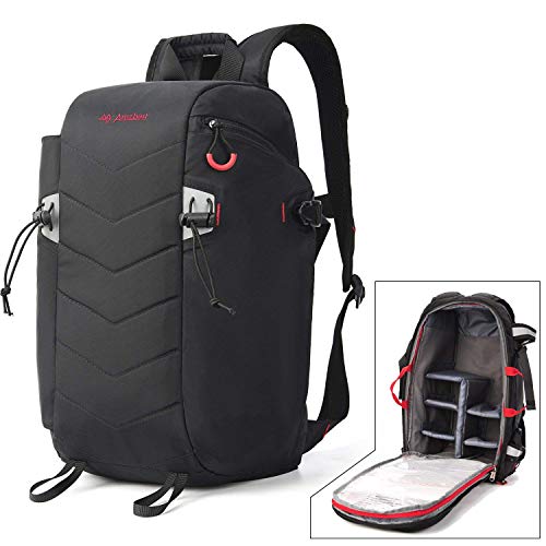 Preisvergleich Produktbild GYAng Schwarz Multifunktionale Rucksack Kamera DSLR / SLR Rucksack Wasserfeste Outdoor-Kamera Tasche mit Regen Abdeckung Abnehmbare Kamera Objektiv Organizer für Wandern / Reisen / Outdoor-Fotografie