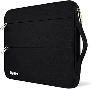 Dyazo 13 / 13.3 Inch Laptop Sleeve / Case Cover Compatible with All Notebook and Laptops with Handle & 2 Accessory Pockets ( Black)