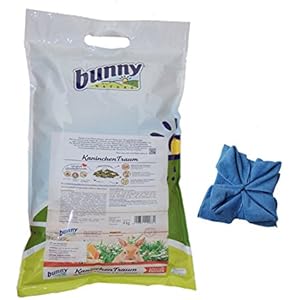 4 kg Bunny Kaninchen Traum Special Edition Futter für Nager + Microfasertuch