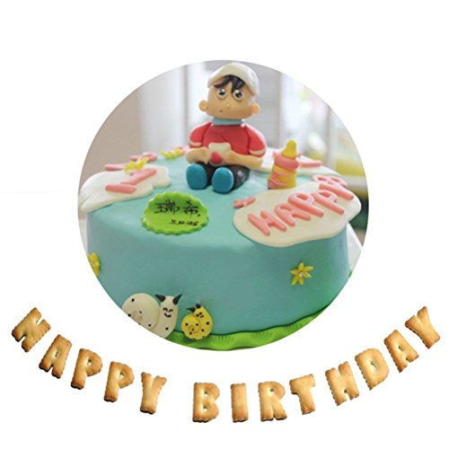 HUAFA Stück teilig Alphabet Ausstecher / Ausstechformen für Fondant – mit Zahlen und Buchstaben – Cake Backzubehör Kuchendekoration Ausstechformen Backform Utensilien Modellierwerkzeug - 6