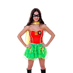 shoperama Disfraz para Mujer Female Robin – Modelo 2 – Super Hero Super Hero
