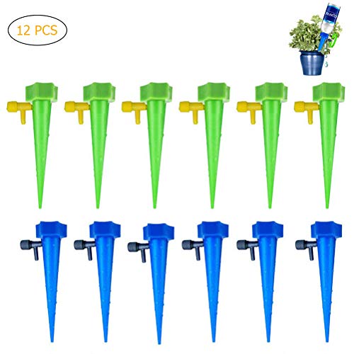 Faviye - Juego de 12 riego por Goteo automático, Sistema de riego para jardín