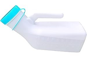 TOOSOAR Urinflaschen für Männer mit im Dunkeln Leuchtender Deckel, 1000ml Pinkelflasche für Männer, für Auto Camping Outdoor Reisen