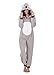 Womens Onesie Loungeable Ladies Pyjamas 3D Ears All In One Sleepsuit