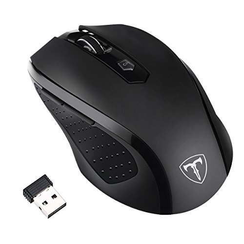 Rat&oacute;n &Oacute;ptical Inal&aacute;mbrico de VicTsing, Port&aacute;til y USB Receptor, 6 Niveles de DPI, 5 Botones Programable