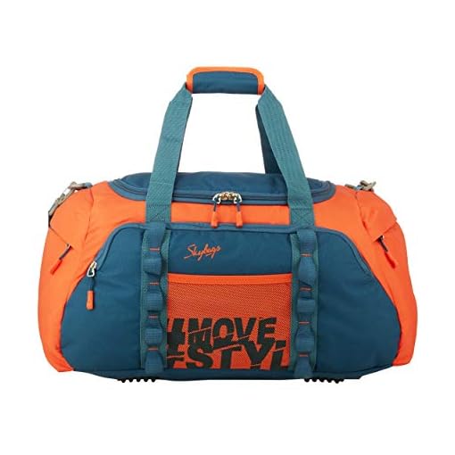 Skybags Polyester Solid Pattern Hustle Duffle Bag 55 (Orange, Small), 33 Cm,W-33 Cm
