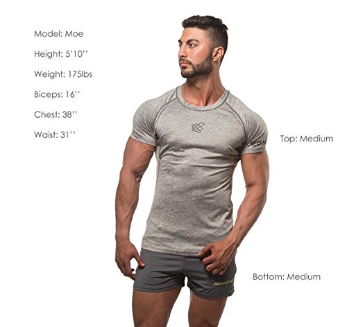 Jed North Men’s Fitted Shorts Bodybuilding Workout Gym Running Tight Lifting Shorts - 4