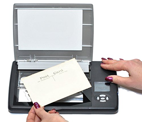 Flip-Pal mobile scanner with SD to USB adapter and 4GB SD card. StoryScans talking images and EasyStitch automatic stitching software included on SD card*. Ideal for genealogy and memory keeping.