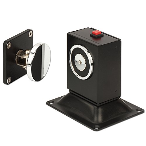 ZOTER Eléctrico Puerta Soporte Tope, Piso Pantalla Plana Cierre magnético 50 kg Fuerza de sujeción DC12/24 V de CA para Control de Acceso