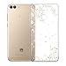 Produktbild Hülle Huawei P Smart / Huawei Enjoy 7S , LJSM Weiße Birnenblume Transparent Silikon Schale Schutzhülle Case Crystal Clear Durchsichtige TPU Bumper Backcover Handyhülle Tasche für Huawei P Smart / Huawei Enjoy 7S (5.65")