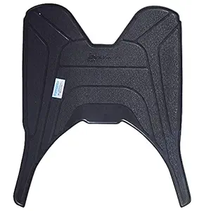 Ramanta Anti Skid Scooter / Scooty Mat Two Wheeler Floor/Foot Mat for Hero Destini 125 BS6 (1 PC, Black)