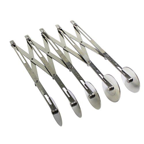 détail Découpeur à pate et gâteaux réglable et extensible composé de 5 roulettes lame par Kurtzy TM