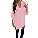 Produktbild Blusen Damen Lässig Chiffon Shirt Hemd Sexy Pullover Langarm V-Ausschnitt T-Shirt Frauen Bluse Oberseiten Streetwear Sweatshirt,ABsoar