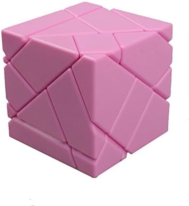 Dodolive 3X3X3 Abnormity Cube Ghost Cube Intelligence Stickerless Speed Puzzle Cube Ultra-Smooth Magic Cube,Pink