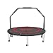 Produktbild Klapptrampolin mit Verstellbarem Handlauf, Mini-Übungs-Trampolin für Erwachsene, Indoor-Fitnessgeräte (größe : 40 inch)