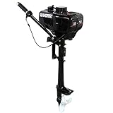 PRIT2016 Sistema Motor fueraborda para Barco, Motor para embarcaciones 3.5HP Motor fueraborda...