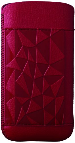 Ozaki oCoat Nature - Funda de piel para iPhone 5, color rojo