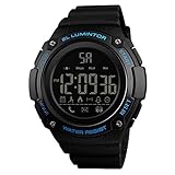 AchidistviQ-Outdoor-Armbanduhr mit Bluetooth, wasserdicht, für Anrufe, Wecker, digital, Blau