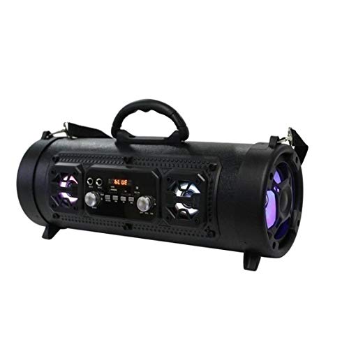 Preisvergleich Produktbild Hermosairis CH-M17 Tragbarer Outdoor Bluetooth Lautsprecher Drahtloser Multifunktionaler Bass Surround LED Lautsprecher mit Mikrofon Unterstützung TF Karte