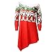 Produktbild Berimaterry Damen Dress Tops Weihnachtsmode Bluse Jingling Bell Print Sexy T-Shirt Sweatshirt Langarmshirt