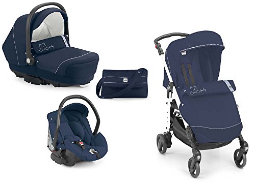 Cam el mundo del niño Art.845020/663 sistema modular Combi Family, Azul con bordado