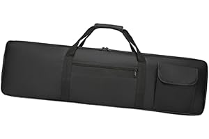 harayaa Electric Piano Case 61 Key Keyboard Bag Thickened Anti Shock Waterproof Shoulder Bag Handbag for Concert Travel Performance, XS