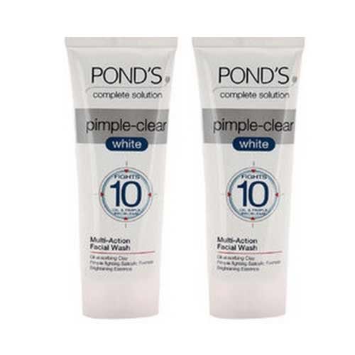 2 x Ponds Pimple Clear White Multi Action Facial Wash (50 g)(Pack of 2). - - "Shipping by FEDEX/DHL"